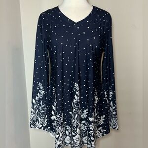 Blue and White Tunic